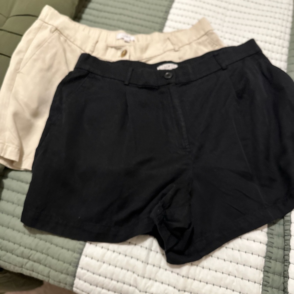 LOFT Pleated Shorts in Emory (2 pair) - Picture 4 of 8
